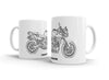 BMW F800R 2017 White Ceramic Mug Hooligan Apparel