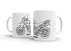 BMW G650GS 2010 White Ceramic Mug Hooligan Apparel