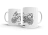 BMW K1200S 2005 White Ceramic Mug Hooligan Apparel