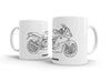 BMW K1300S 2015 White Ceramic Mug Hooligan Apparel