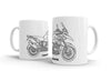 BMW R1200GS Adventure 2013 White Ceramic Mug Hooligan Apparel