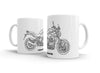 BMW R1200R 2017 White Ceramic Mug Hooligan Apparel