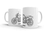 BMW RNineT Scrambler 2016 White Ceramic Mug Hooligan Apparel