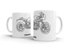 BMW RnineT Racer 2017 White Ceramic Mug Hooligan Apparel