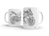 Derbi GPR 50 White Ceramic Mug Hooligan Apparel