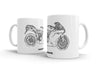 Ducati 1198 2011 White Ceramic Mug Hooligan Apparel