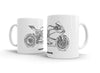 Ducati 1198 Panigale R 2016 White Ceramic Mug Hooligan Apparel