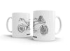 Ducati 1199 Panigale S 2015 White Ceramic Mug Hooligan Apparel