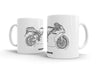 Ducati 999 White Ceramic Mug Hooligan Apparel
