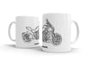 Ducati Diavel 2017 White Ceramic Mug Hooligan Apparel