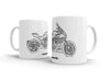 Ducati Diavel Carbon 2017 White Ceramic Mug Hooligan Apparel