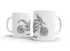 Ducati Hypermotard 2013 White Ceramic Mug Hooligan Apparel