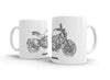 Ducati Monster 1200S 2016 White Ceramic Mug Hooligan Apparel