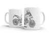 Ducati Multistrada 1200S 2017 White Ceramic Mug Hooligan Apparel