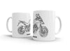 Ducati Multistrada 950 2017 White Ceramic Mug Hooligan Apparel