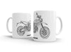 Ducati Scrambler Desert Sled 2017 White Ceramic Mug Hooligan Apparel