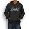 Ducati Hypermotard 1100EVO 2012 Premium Motorcycle Art Men’s Hoodie
