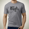 living-harley-davidson-low-Rider-premium-motorcycle-art-men-s-t-shirt