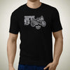 living-honda-vfR400-nc30-premium-motorcycle-art-men-s-t-shirt