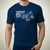 living-honda-vfR800f-2014-premium-motorcycle-art-men-s-t-shirt