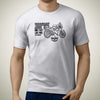 living-honda-vfR400-nc30-premium-motorcycle-art-men-s-t-shirt