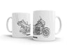 HARLEY - DAVIDSON - CVO - LIMITED -  WHITE CERAMIC MUG  HOOLIGAN APPAREL