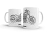 HARLEY - DAVIDSON - CVO-PRO-STREET-BREAKOUT -  WHITE CERAMIC MUG  HOOLIGAN APPAREL