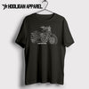 Harley Davidson Fat Bob 114  Premium Motorcycle Art Men’s T-Shirt