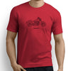 Harley Davidson Fat Bob Premium Motorcycle Art Men’s T-Shirt