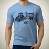 case-ih-300cvx-trailer-premium-tractor-art-men‚Äôs-t-shirt