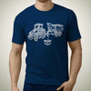 case-ih-300cvx-trailer-premium-tractor-art-men‚Äôs-t-shirt