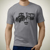 case-ih-300cvx-trailer-premium-tractor-art-men‚Äôs-t-shirt