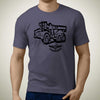 cat-745-articulated-truck-premium-construction-art-men‚Äôs-t-shirt