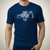 cat-427f2-backhoe-loader-premium-construction-art-men‚Äôs-t-shirt