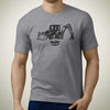 cat-427f2-backhoe-loader-premium-construction-art-men‚Äôs-t-shirt