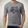 volvo-fh16-with-container-premium-truck-art-men‚Äôs-t-shirt