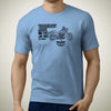 living-harley-davidson-fat-boy-s-premium-motorcycle-art-men-s-t-shirt