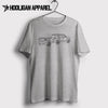 Jeep Renegade With Trailer 2017 Inspired Car Art Men’s T-Shirt