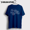 Jeep Wrangler Landy lady 2010 Inspired Car Art Men’s T-Shirt