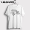 Jeep Wrangler Landy lady 2010 Inspired Car Art Men’s T-Shirt