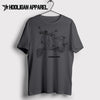 Neco Abruzzi 50 Vespa Inspired Moped Art Men’s T-Shirt