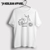Piaggio Vespa Scooter Inspired Moped Art Men’s T-Shirt