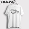 Toyota Land Cruiser 50 Series Inspired Car Art Men’s T-Shirt